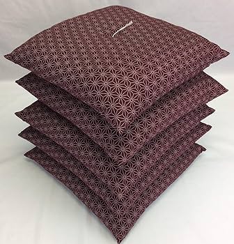 【新品工場より出来たて発送】小座布団 麻の葉 45×45㎝ 紺 7枚エンジ7枚 Amazon.co.jp: 麻の葉柄 小座布団 エンジ 45cm×45cm 中身入 5枚